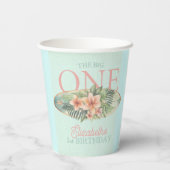 Gobelets En Papier Surf Tropical The Big One 1st Birthday (Verso)