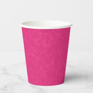 Gobelets En Papier Surface rose texturée avec un motif subtil en spir