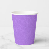 Gobelets En Papier Surface violette texturée avec motif tourbillonnan (Verso)