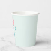 Gobelets En Papier Surfs Up Pink Beach Anniversaire (Gauche)