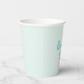 Gobelets En Papier Surfs Up Pink Beach Anniversaire (Droite)