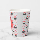 Gobelets En Papier Sushi pattern and funny quote Paper cup (Gauche)