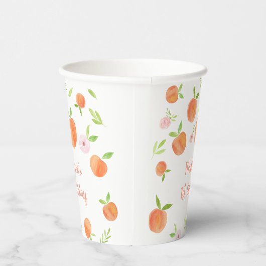 Gobelets En Papier Sweet As A Peach Anniversaire (Droite)