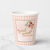 Gobelets En Papier Sweet as a Peach Birthday Paper Cups (Verso)