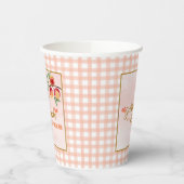 Gobelets En Papier Sweet as a Peach Birthday Paper Cups (Gauche)