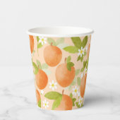 Gobelets En Papier Sweet as a Peach Theme Anniversaire Tasse de papie (Verso)