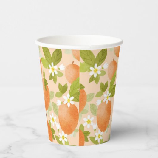 Gobelets En Papier Sweet as a Peach Theme Anniversaire Tasse de papie (Droite)