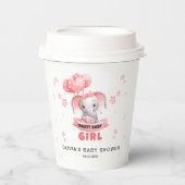 Gobelets En Papier Sweet Baby Elephant Baby shower (Recto)
