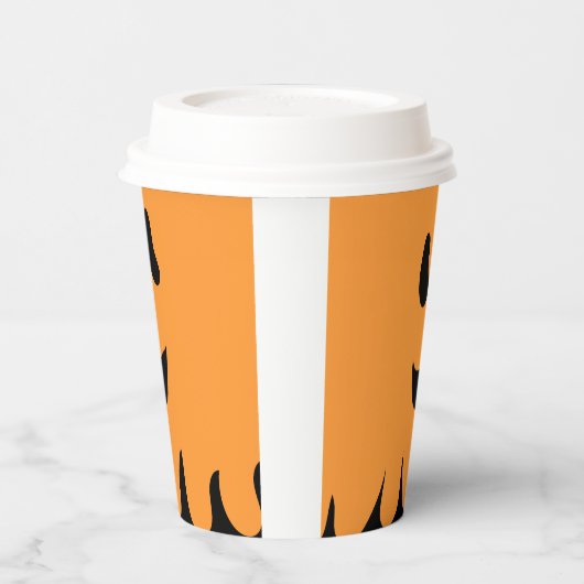 Gobelets En Papier Sweet Boo Orange tasse de papier (Gauche)