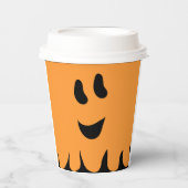 Gobelets En Papier Sweet Boo Orange tasse de papier (Recto)