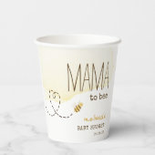 Gobelets En Papier Sweet Bumblebee Mama À Être Baby shower Tasses De (Verso)