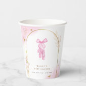 Gobelets En Papier Sweet Elegant Arch Ballerina Chaussures Baby showe (Recto)