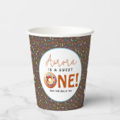 Gobelets En Papier Sweet One aquarelle mignonne beignets 1er annivers (Verso)