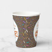 Gobelets En Papier Sweet One aquarelle mignonne beignets 1er annivers (Droite)