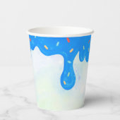 Gobelets En Papier Sweet One blue Frosting premier anniversaire du ga (Verso)