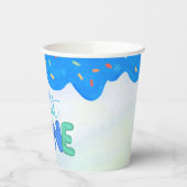 Gobelets En Papier Sweet One blue Frosting premier anniversaire du ga (Gauche)