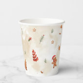 Gobelets En Papier Sweet One Christmas Gingerbread Maison 1er anniver (Verso)