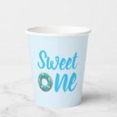 Gobelets En Papier Sweet One Donut 1er anniversaire (Recto)