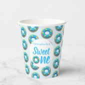 Gobelets En Papier Sweet One Donut 1er anniversaire (Recto)