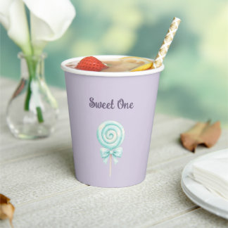 Gobelets En Papier Sweet One Pastel First Birthday Paper Cups