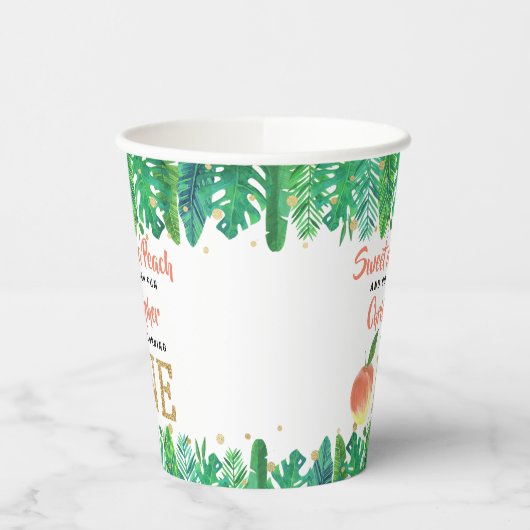 Gobelets En Papier Sweet Peach Boys 1er anniversaire (Gauche)