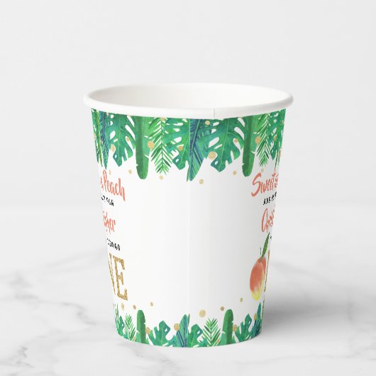 Gobelets En Papier Sweet Peach Boys 1er anniversaire (Droite)