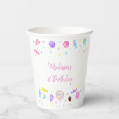 Gobelets En Papier Sweet Shop Lollipop Candy Anniversaire (Verso)