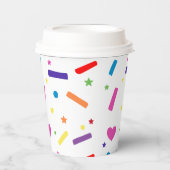 Gobelets En Papier Sweet Sprinkle thème de fête d'anniversaire (Recto)