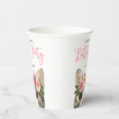 Gobelets En Papier Sweet Watercolor Kitty fête d'anniversaire (Droite)