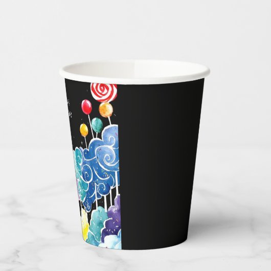 Gobelets En Papier Sweet Whimsical Candyland Anniversaire (Gauche)