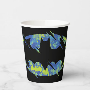 Gobelets En Papier Symbole Batman Électrique