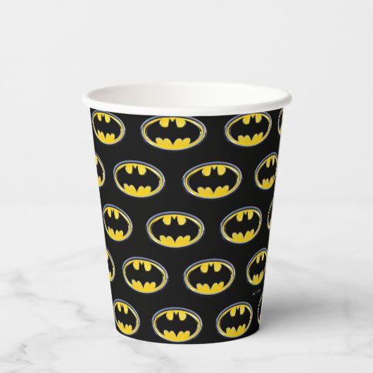 Gobelets En Papier Symbole Batman | Logo classique (Verso)