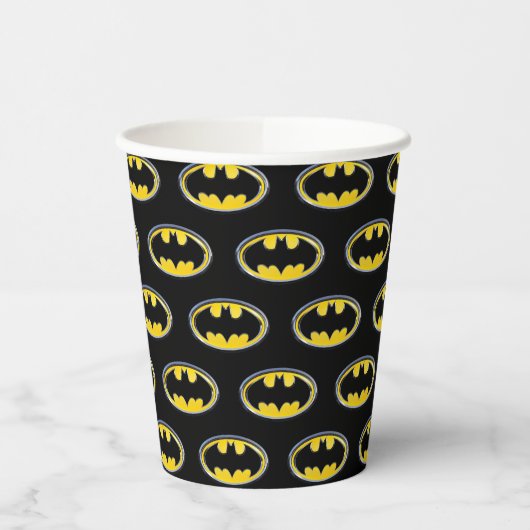 Gobelets En Papier Symbole Batman | Logo classique (Gauche)