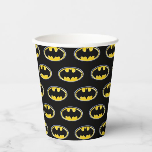 Gobelets En Papier Symbole Batman | Logo classique (Recto)