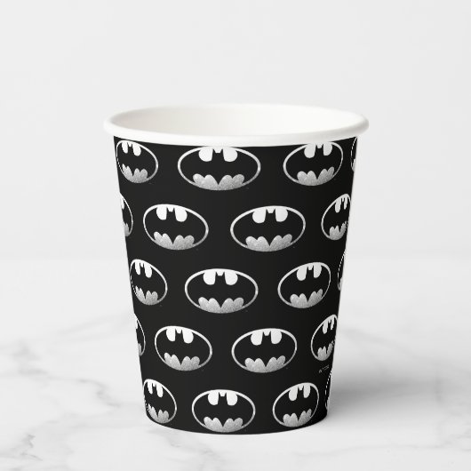 Gobelets En Papier Symbole Batman | Logo Grainy (Verso)