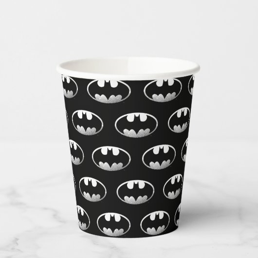 Gobelets En Papier Symbole Batman | Logo Grainy (Gauche)