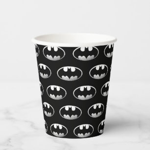 Gobelets En Papier Symbole Batman   Logo Grainy