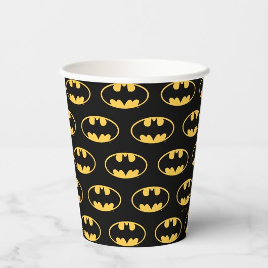 Gobelets En Papier Symbole Batman | Logo ovale (Verso)