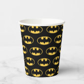 Gobelets En Papier Symbole Batman | Logo ovale (Gauche)