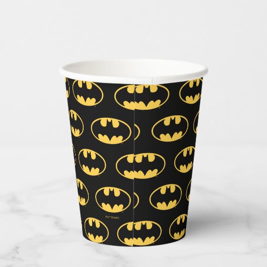 Gobelets En Papier Symbole Batman | Logo ovale (Droite)