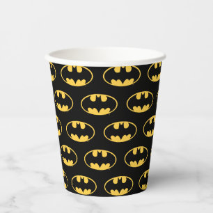Gobelets En Papier Symbole Batman   Logo ovale
