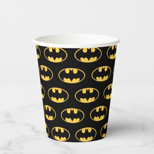 Gobelets En Papier Symbole Batman | Logo ovale (Recto)
