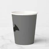 Gobelets En Papier Symbole Batman | Logo Simple Bat Silhouette (Gauche)