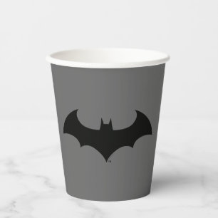 Gobelets En Papier Symbole Batman Logo Simple Bat Silhouette
