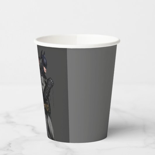 Gobelets En Papier Symbole Batman | Simple Bat Silhouette Logo Papier (Gauche)