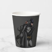 Gobelets En Papier Symbole Batman | Simple Bat Silhouette Logo Papier (Recto)