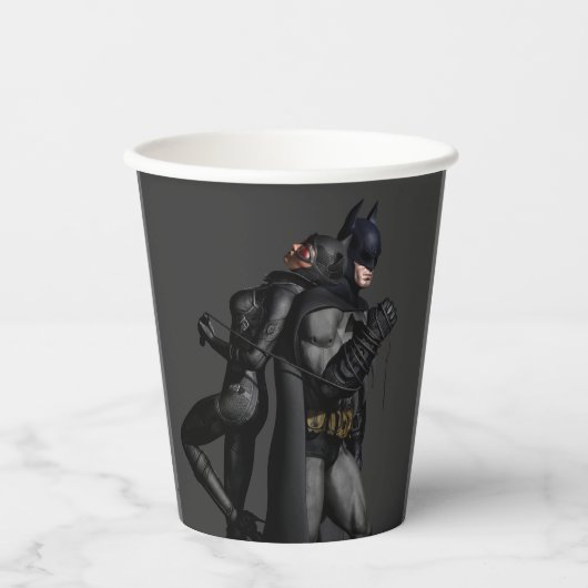 Gobelets En Papier Symbole Batman | Simple Bat Silhouette Logo Papier (Recto)