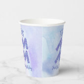 Gobelets En Papier Symbole d'astrologie violette Cute Aquarius fête d (Droite)