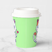 Gobelets En Papier Symbole de chat mignon en amour main-57577 (Droite)