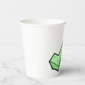 Gobelets En Papier Symbole de coche verte (Droite)
